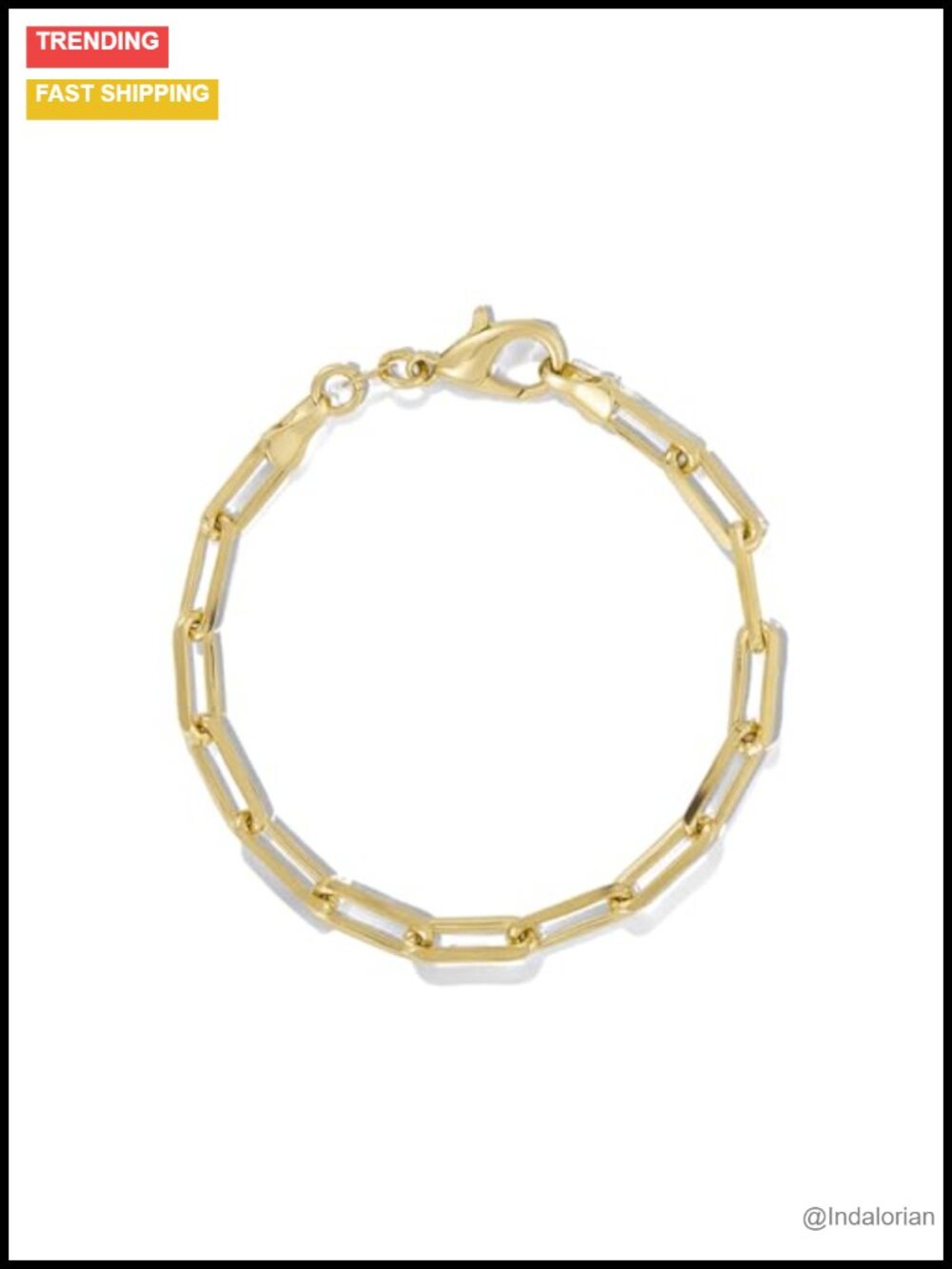Chunky Love Bracelet for Women Waterproof Tarnish-Free Gold PVD Coated